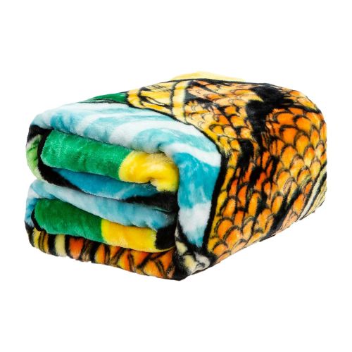  JPI Plush Throw Blanket - Aquaman Figure - Twin Bed 60x 80 - Faux Fur Blanket for Home Decor, Bedding Sets, Sofa Bed, Couch, Picnic Blanket, Camping Blanket