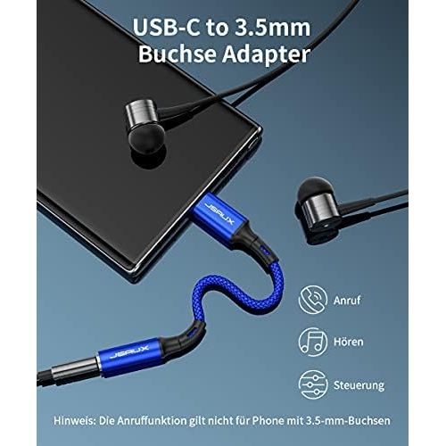 [아마존베스트]JSAUX USB C to 3.5 mm Jack Adapter, USB Type C Headphone Adapter Aux Adapter for Huawei P40/P30/P20 Pro/Mate 10/20 Pro, Samsung S20/S20 Ultra/Note 20/A80, One Plus 7/6T, Pixel 3/2X