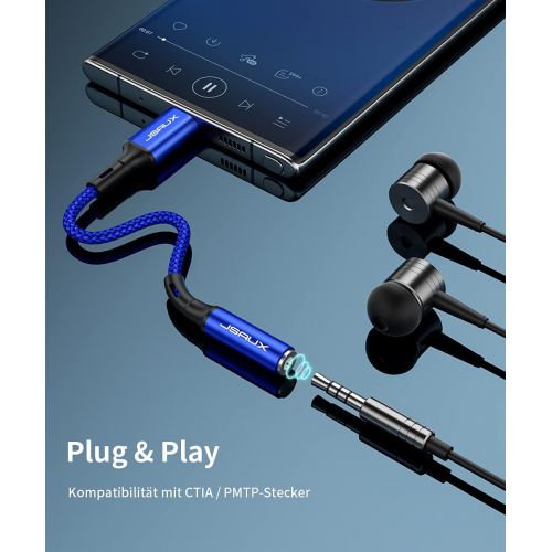  [아마존베스트]JSAUX USB C to 3.5 mm Jack Adapter, USB Type C Headphone Adapter Aux Adapter for Huawei P40/P30/P20 Pro/Mate 10/20 Pro, Samsung S20/S20 Ultra/Note 20/A80, One Plus 7/6T, Pixel 3/2X