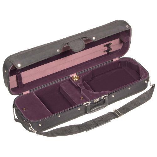  JSI Deluxe 4002SV Black/Wine 4/4 Violin Case