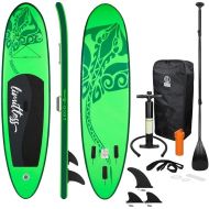 JSP Limitless All Around Inflatable Paddle Boards 10ft SUP Standup Paddleboard with Complete Kit Anit-Lick Tear Resistant Duraweld PVC Wall Nonslip EVA Deck All Skill Level 285 lb