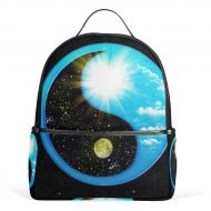 JSTEL Yin Yang GuaSpace Galaxy Twinkle School Backpacks for Boys Girls Bookbag