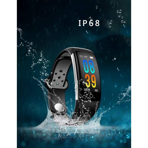  JSX IP68 Waterproof Smart Bracelet, Heart Rate Activity Tracker Fitness Wristband Smart Watch, Suitable for Android and iOS Mobile Phones