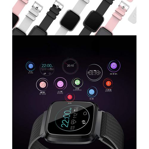  JSX All Metal Smart Sports Bracelet, Sports Tracker Fitness Bracelet, Sleep Heart Rate Monitor Calorie Counting Watch