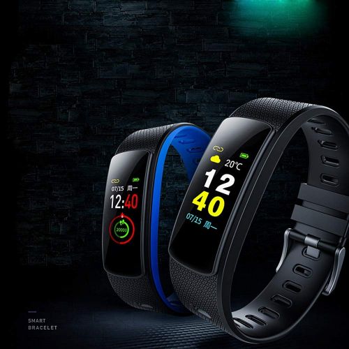  JSX IP67 Smart Sports Bracelet, Sports Tracker Fitness Bracelet, Sleep Heart Rate Monitor Calorie Counting Watch, Bluetooth 4.2