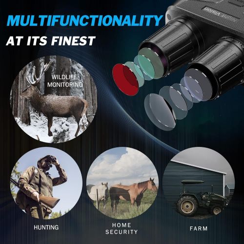  [아마존베스트]JStoon Night Vision Goggles Night Vision Binoculars - Digital Infrared Binoculars with Night Vision with 32 GB Memory Card