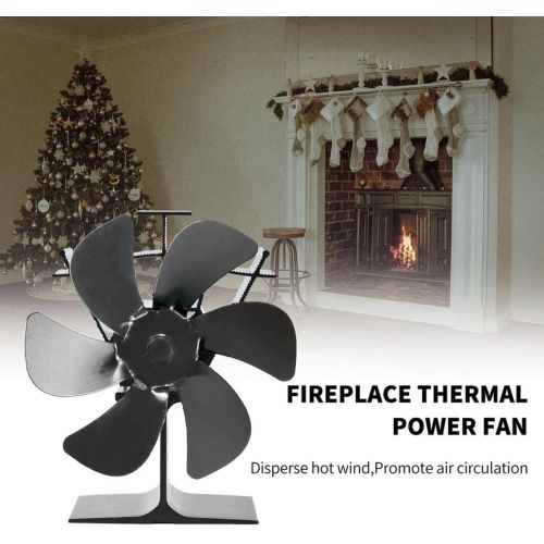  JTRJ Efficient Heat Distribution Home SF205G Fireplace 6 Blade Heat Supplies Stove Fan Komin Log Wood Burner Eco Friendly Quiet Fan