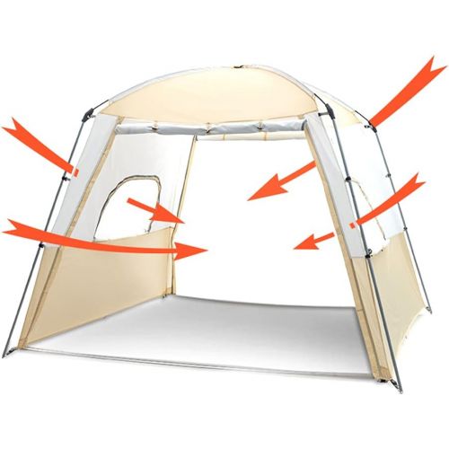  JTYX 5-8 Person Cabin Tent Ultra Large Dome Tent with Porch Camping Dome Shelter Tent Sun Shelter Canopy Event Tent for Party, Garden, Patio, Backyard