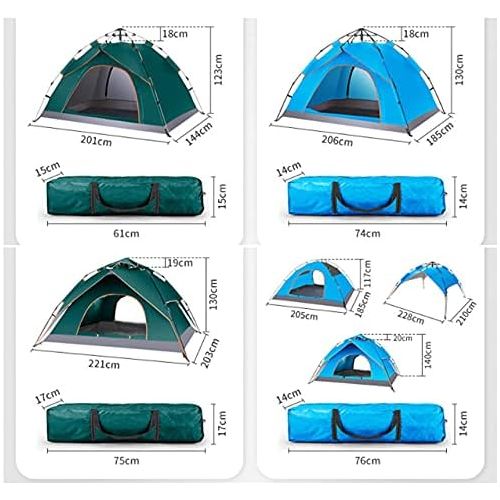  JTYX Pop Up Beach Tent Sun Shelter Portable Lightweight Instant Tent Pop Up Tent for 2 to 3 Person Automatic Opening Hydraulic Tent for Family Trip, Hiking, Picnic and Party