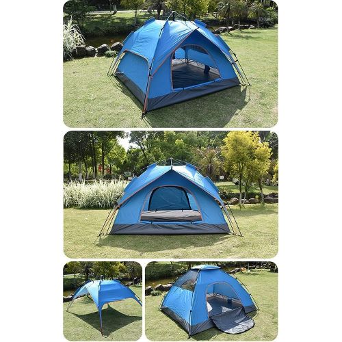  JTYX Pop Up Beach Tent Sun Shelter Portable Lightweight Instant Tent Pop Up Tent for 2 to 3 Person Automatic Opening Hydraulic Tent for Family Trip, Hiking, Picnic and Party