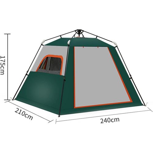  JTYX Automatic Pop-Up Tent with Extended Porch for 3-4 Person Hydraulic Sun Shelter Camping Tent Instant Tent for Outdoor and Hiking Traveling