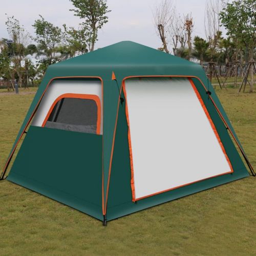  JTYX Automatic Pop-Up Tent with Extended Porch for 3-4 Person Hydraulic Sun Shelter Camping Tent Instant Tent for Outdoor and Hiking Traveling