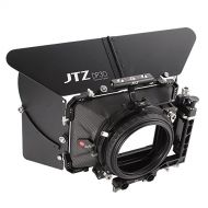 JTZ DP30 Cine Carbon Fiber 4x5.65 Inch Swing-Away Matte Box 15mm / 19mm Rod Railblocker for Sony FS5 FS7 ARRI RED Canon C100 C200 C300 Blackmagic BMPCC 4K 6K Pro BMCC Pocket Cinema