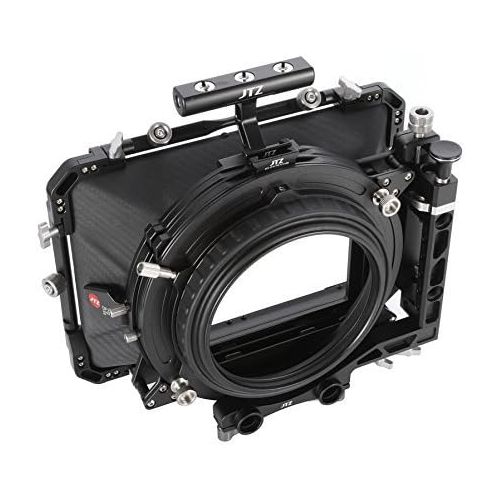  JTZ DP30 Cine Carbon Fiber 4x5.65 Inch Swing-Away Matte Box 15mm / 19mm Rod Railblocker for Sony FS5 FS7 ARRI RED Canon C100 C200 C300 Blackmagic BMPCC 4K 6K Pro BMCC Pocket Cinema