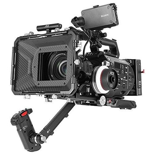  JTZ DP30 Cine Carbon Fiber 4x5.65 Inch Swing-Away Matte Box 15mm / 19mm Rod Railblocker for Sony FS5 FS7 ARRI RED Canon C100 C200 C300 Blackmagic BMPCC 4K 6K Pro BMCC Pocket Cinema