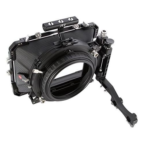  JTZ DP30 Cine Carbon Fiber 4x5.65 Inch Swing-Away Matte Box 15mm / 19mm Rod Railblocker for Sony FS5 FS7 ARRI RED Canon C100 C200 C300 Blackmagic BMPCC 4K 6K Pro BMCC Pocket Cinema