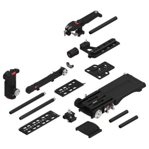  JTZ DP30 15mm Rail Base Plate + Electtronic Top Handle + Electronic Hand Grip Rig for Blackmagic URSA Mini (Support Zoom,Focus,REC StartStop,IRIS,etc)