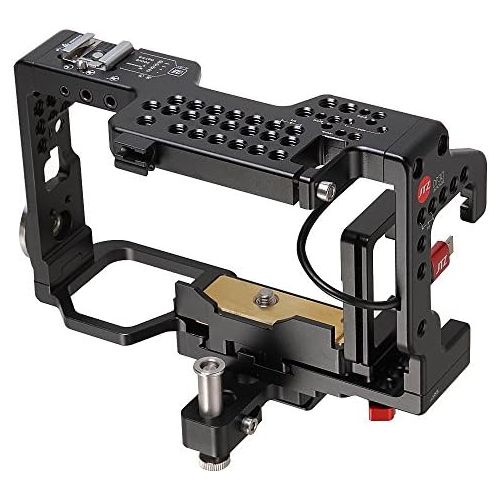  JTZ DP30 Camera Cage with Quick Release Plate and Hot Shoe for Sony A6000 A6300 A6500 Dslr Camera Flash Speedlite