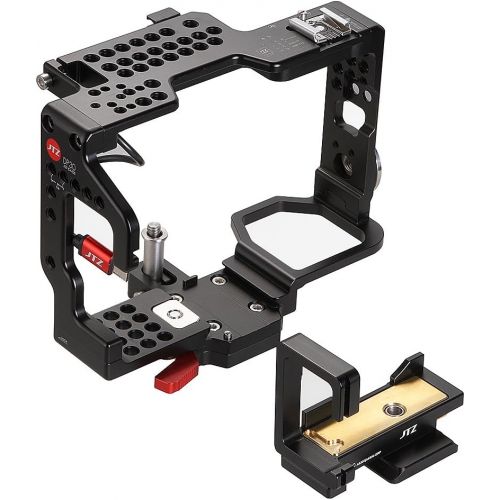  JTZ DP30 Camera Cage with Quick Release Plate and Hot Shoe for Sony A6000 A6300 A6500 Dslr Camera Flash Speedlite