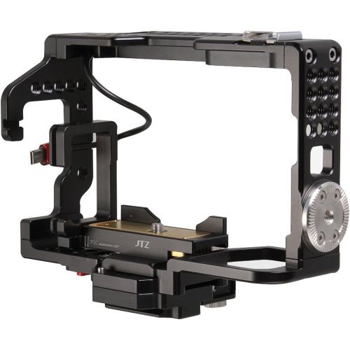  JTZ DP30 Camera Cage with Quick Release Plate and Hot Shoe for Sony A6000 A6300 A6500 Dslr Camera Flash Speedlite