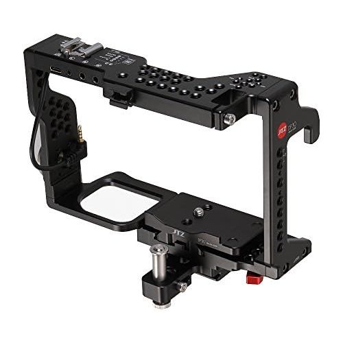  JTZ DP30 Camera Cage with Quick Release Plate,Hot Shoe Mount, ARRI Rosette Standard Tooth for Panasonic GH3 GH4 Dslr Camera Flash Speedlite