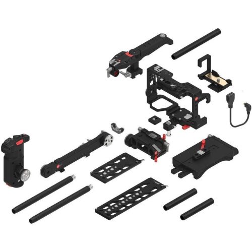  JTZ DP30 JL-JS7 Camera Cage with 15mm Rail Rod Baseplate Rig and Top Handle+ Electric Handle Grip for SONY A6000 A6300 A6500 Dslr Cameras