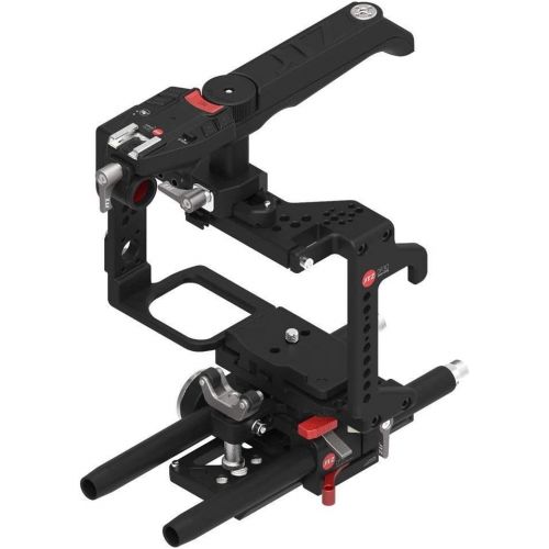  JTZ DP30 Camera Cage with 15mm Rail Rod Baseplate Rig and Top Handle+Shoulder Pad and Electronic Handle Grip for Panasonic GH3 GH4 GH5 GH5s DSLR Camera