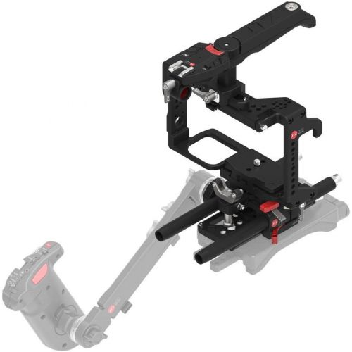  JTZ DP30 Camera Cage with 15mm Rail Rod Baseplate Rig and Top Handle+Shoulder Pad and Electronic Handle Grip for Panasonic GH3 GH4 GH5 GH5s DSLR Camera