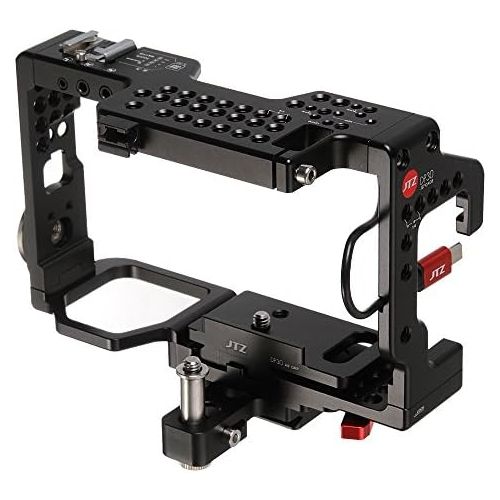  JTZ DP30 JL-JS7 Camera Cage with Quick Relase Plate and Hot Shoe for Sony A9&A7R III Dslr Camera Flash Speedlite