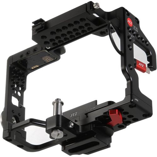  JTZ DP30 JL-JS7 Camera Cage with Quick Relase Plate and Hot Shoe for Sony A9&A7R III Dslr Camera Flash Speedlite