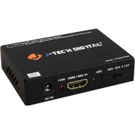 [아마존핫딜][아마존 핫딜] J-Tech Digital HDMI 1.4 Audio Extractor De-Embedder 4K@30Hz Optical SPDIF Toslink RCA [JTD4KATSW]