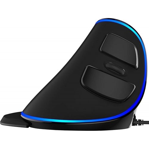  [아마존베스트]J-Tech Digital Wired Ergonomic Vertical USB Mouse with Adjustable Sensitivity (600/1000/1600 DPI), Scroll Endurance, Removable Palm Rest & Thumb Buttons [V628]