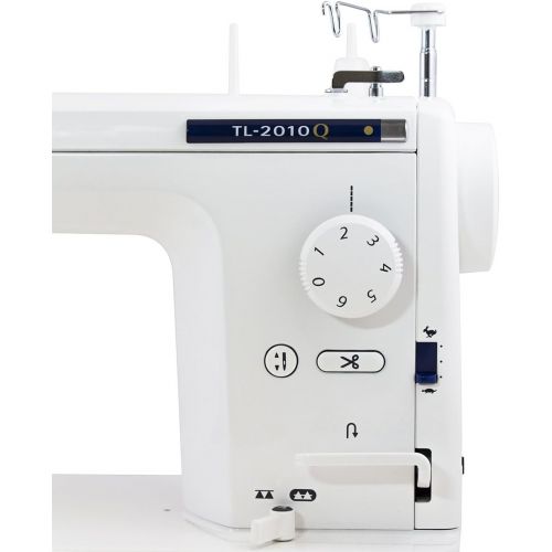  Juki TL-2010Q 1-Needle, Lockstitch, Portable Sewing Machine with Automatic Thread Trimmer for Quilting, Tailoring, Apparel and Home Decor