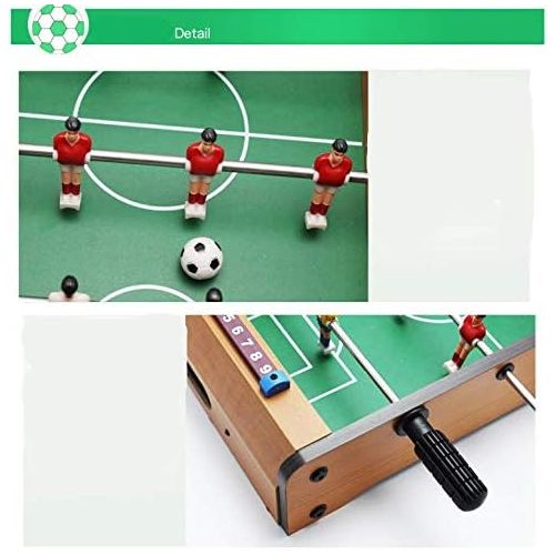  JULAN Foosball Table,Wooden Mini Tabletop Billiard Game,Easily Assemble Soccer Tabletop Competition Game,Tabletop Puzzle Finger Battle Athletic Soccer Football Game,Soccer Table for Arca