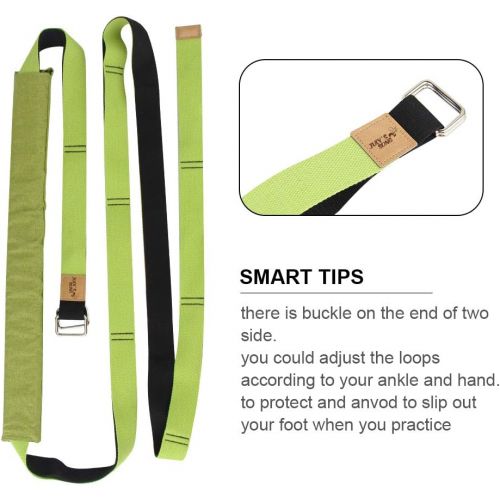  [아마존베스트]JULYS SONG Yoga Strap Stretch Band Leg Stretcher Stretch Band Leg Stretcher Made of Cotton for Yoga Ballet Gymnastics Training