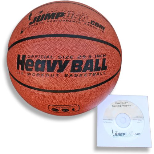  JUMP USA Heavyball Heavy Weighted Basketball for Training Ultra Premium Composite Leather + Fast Hands Skills Video