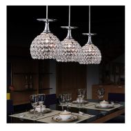 JUN-chandelier JUN Pendant Lamp LED Chrome Hanging Lamp Luxury Crystal Balls Dining Table Lamp for Kitchen Living Room Bar Ceiling Lighting