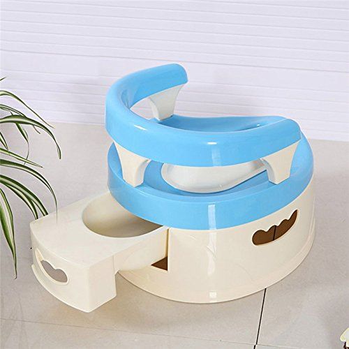  JUSTDOLIFE Bathroom Accessories M and F 1PC Baby Potties Portable Children Carry Toilet Seat Chamber Pots Baby Potty Chair Trainers Kids Comfortable Portable Urinals Toilet (Random)