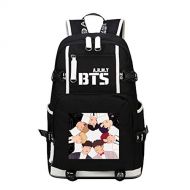 JUSTGOGO Korean Casual Daypack Laptop Bag College Bag Book Bag School Bag Backpack (Black 1)