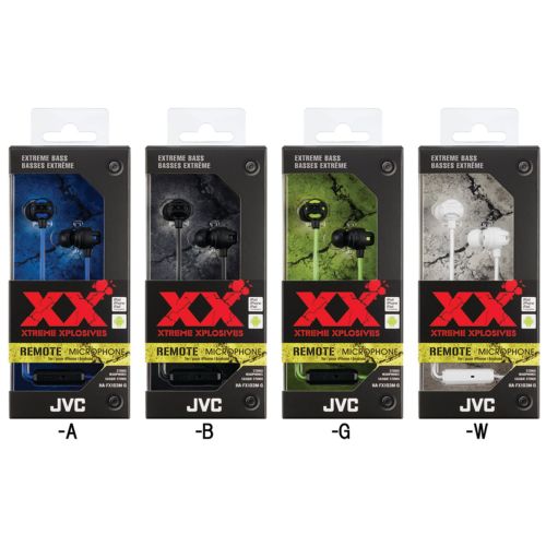  JVC HAFX103MA XX Series Xtreme Xplosives Earbuds with Microphone (Blue)