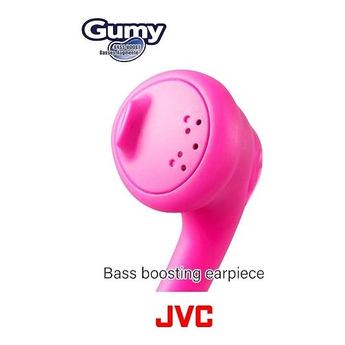  JVC HAF160P Gumy Ear Bud Headphone Pink