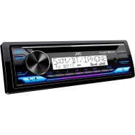 JVC KD-T92MBS Marine Powersport Audio CD Receiver 22W RMS/50W Max x 4, Bluetooth, USB, Time Alignment, 13 Band EQ, 2/3 Way Crossover, 6-Channel 4V Pre-Amp Output, Adjustable Color LED Display