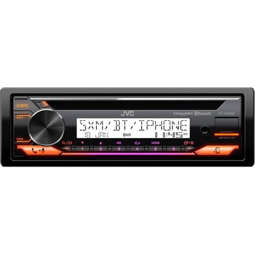  JVC KD-T92MBS Marine Powersport Audio CD Receiver 22W RMS/50W Max x 4, Bluetooth, USB, Time Alignment, 13 Band EQ, 2/3 Way Crossover, 6-Channel 4V Pre-Amp Output, Adjustable Color LED Display