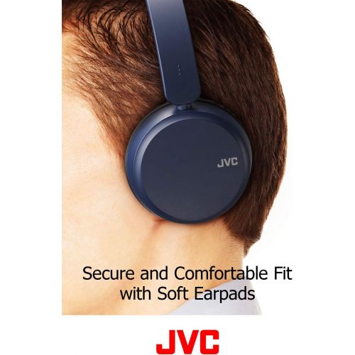  JVC Deep Bass Wireless Headphones, Bluetooth 4.1, Bass Boost Function, Voice Assistant Compatible, 17 Hour Battery Life - HAS35BTW(White)