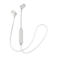 JVC Marshmallow Wireless Earbuds, Bluetooth Connectivity, Memory Foam Ear Pieces for Secure Fit - HAFX29BTW (White)