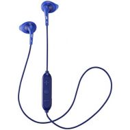 JVC Wireless Sweatproof Gumy Sport Bluetooth Wireless Earbud Nozzle, Blue (HAEN10BTA)