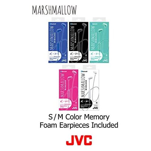  JVC Wireless Memory Foam Earbud Marshmallow Wireless Memory Foam Earbud, Blue (HAFX29BTA)