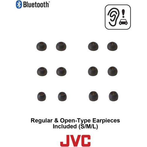  JVC Wireless Sports Ear Clip Headphones, Bluetooth Connectivity, Sweat Proof IPX2, Pivot Motion Fit - HAEC20BTP (Pink)