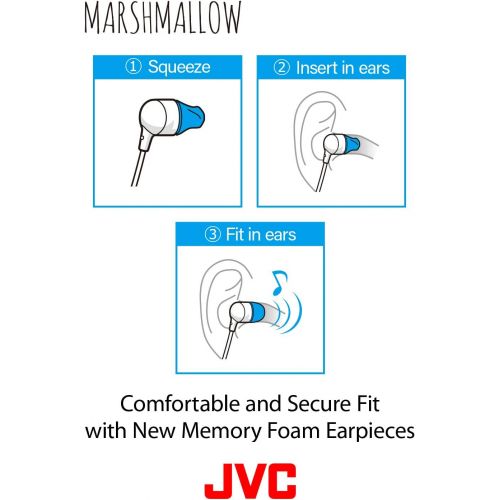  JVC Marshmallow Memory Foam Earbud Green (HAFX38G)