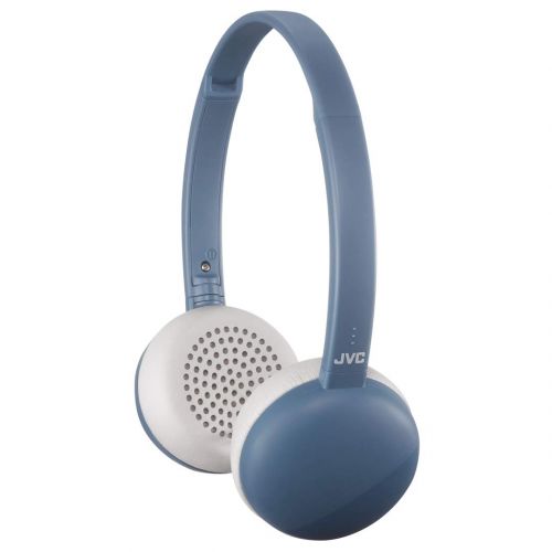  JVC Flats Wireless On Ear Headphones, Light Weight, 11 Hours Long Battery Life - HAS20BTA (Blue)